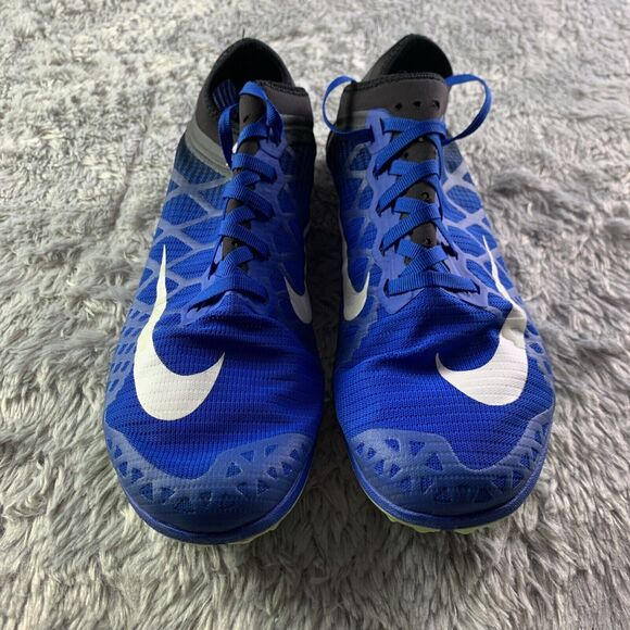 Nike Track Shoes Men 11 Blue White Black Green Zoom Mamba 3 Racing Spikes 706617 - Picture 4 of 13